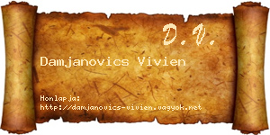 Damjanovics Vivien névjegykártya